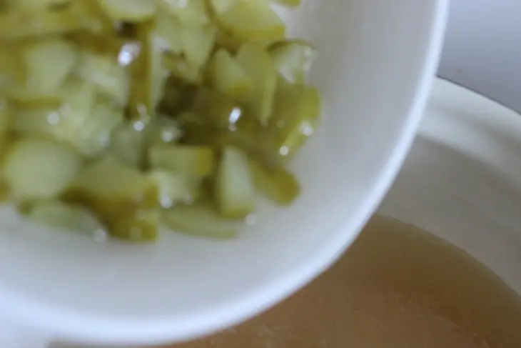 Суп с морской капустой, рисом и кальмарами: шаг 5