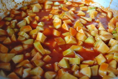 Закуска из кабачков и болгарского перца на зиму: шаг 6