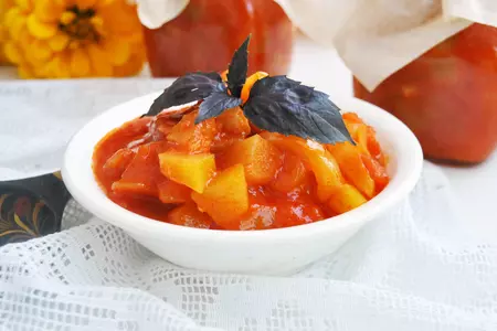 Закуска из кабачков и болгарского перца на зиму: шаг 9