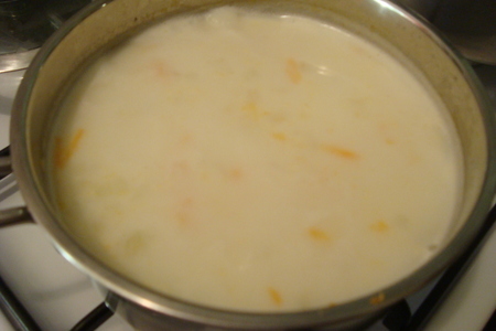 Молочный картофельный суп с пшёнными хлопьями: шаг 6