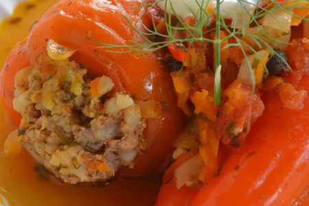 Перец фаршированный бараниной и рисом: шаг 9
