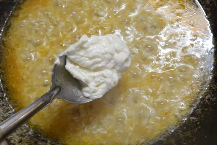 Ризотто с кабачком и плавленным сыром: шаг 3