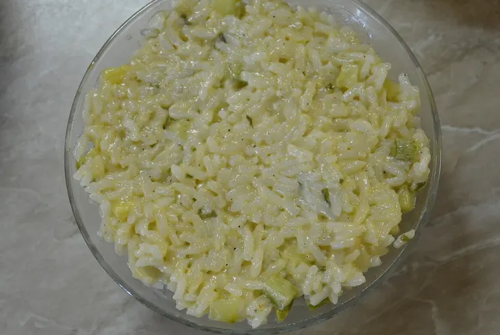 Ризотто с кабачком и плавленным сыром: шаг 7