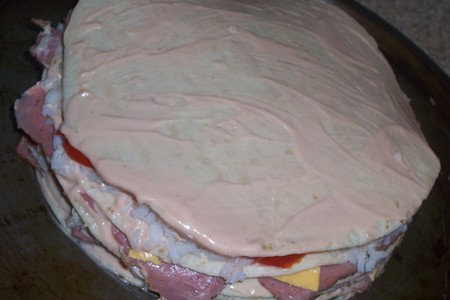 Закусочный пирог из лаваша.: шаг 5