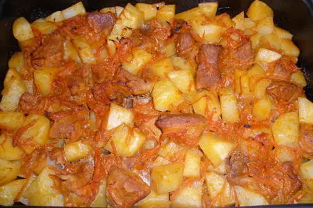 Мясо с картофелем в маринаде: шаг 6