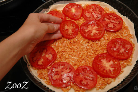 Пирог с сыром и томатами: шаг 6