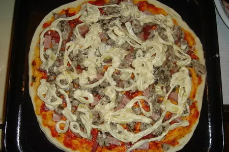 Пицца мясная: шаг 1