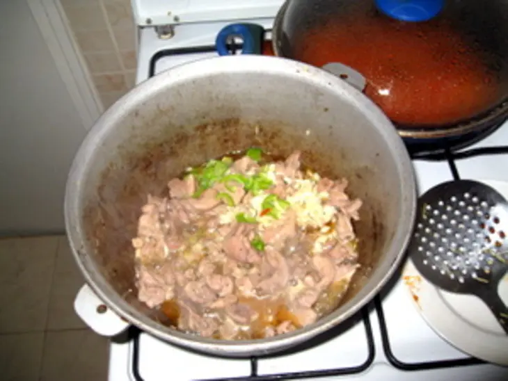 Мясо индейки с болгарским перцем: шаг 2