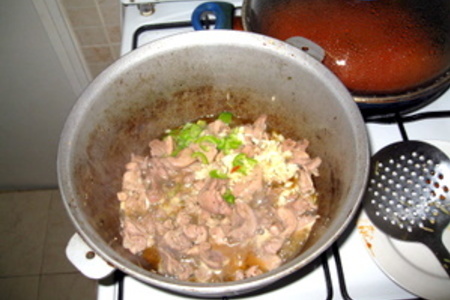 Мясо индейки с болгарским перцем: шаг 2