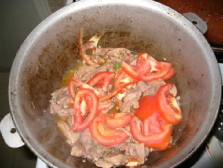 Мясо индейки с болгарским перцем: шаг 3