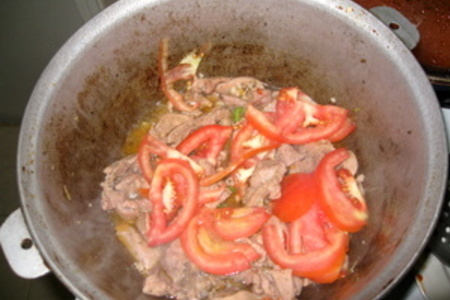 Мясо индейки с болгарским перцем: шаг 3