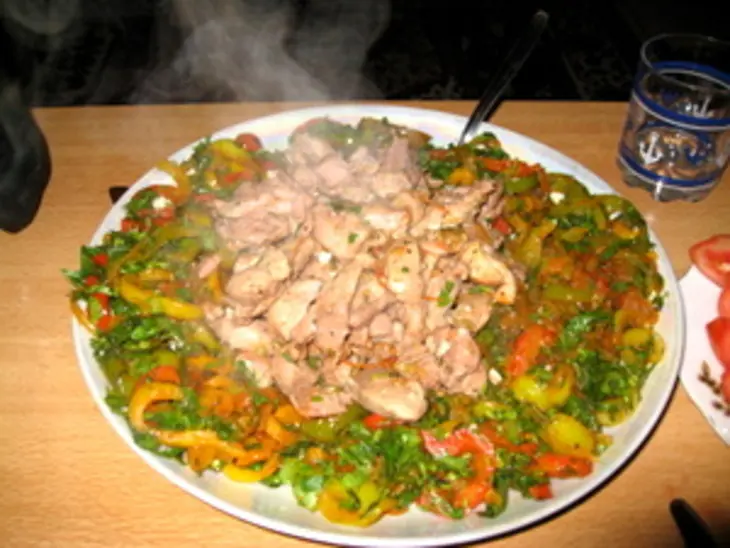 Мясо индейки с болгарским перцем: шаг 8