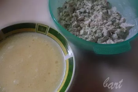 Кекс с лососем: шаг 2