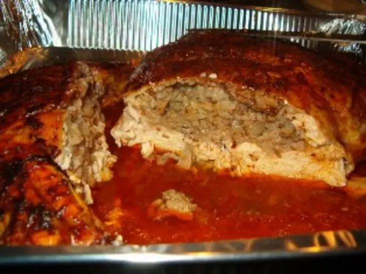 Фаршированная курица без костей.: шаг 3