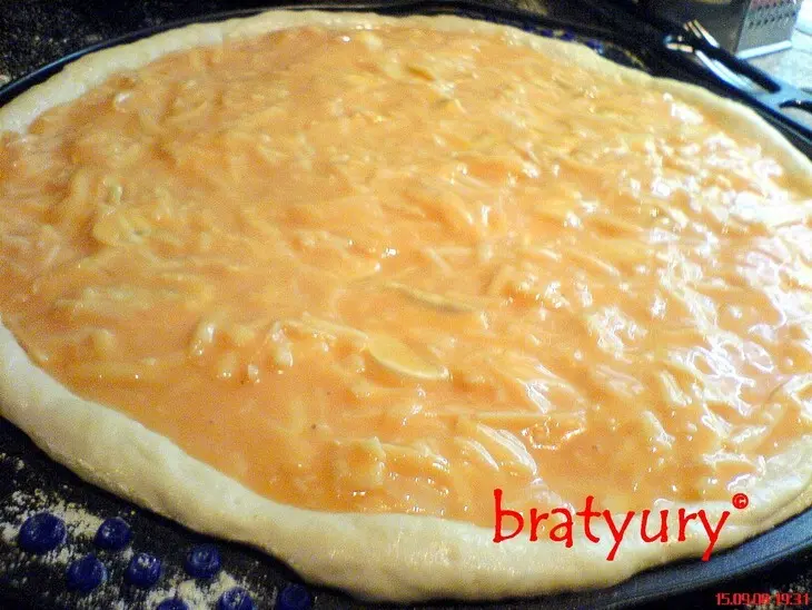 Pizza mafioso gallina: шаг 4