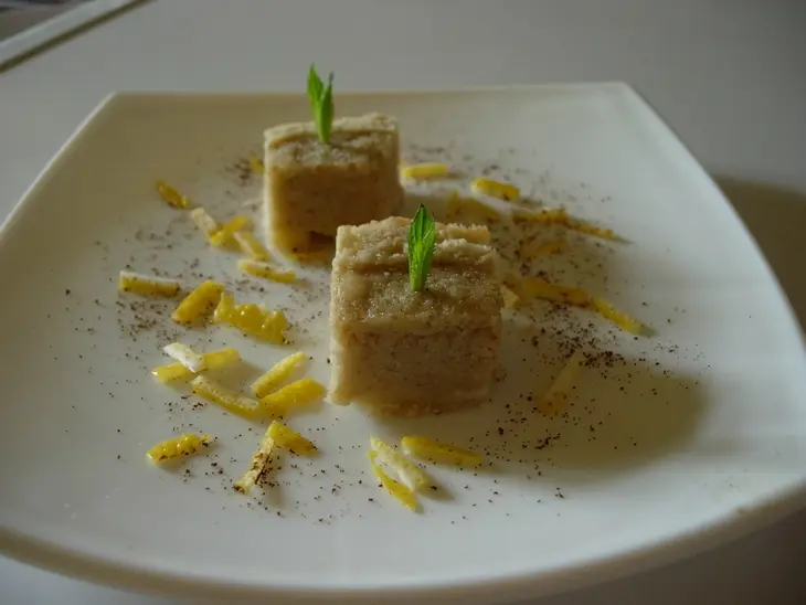 Пирог-пудинг с яблоками, медом и корицей.: шаг 8