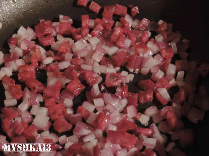 Кабачковые корзиночки с сыром, рисом и чорисо: шаг 3