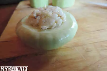 Кабачковые корзиночки с сыром, рисом и чорисо: шаг 7