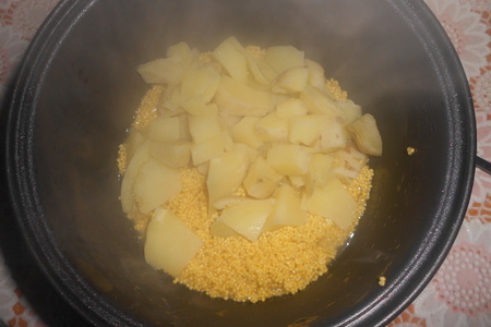 Пшенная каша с картофелем по-деревенски: шаг 4