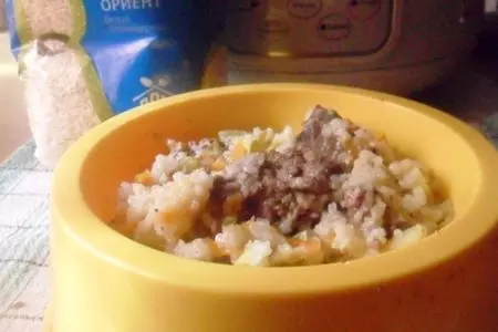 Джессина каша // рисовая каша с овощами и куриной печенью: шаг 7