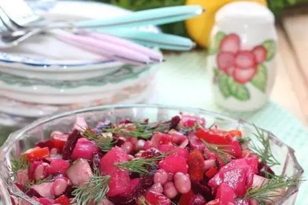 Салат из картофеля с фасолью: шаг 8