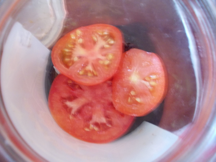  закуска из помидоров и баклажанов "полосатая": шаг 6