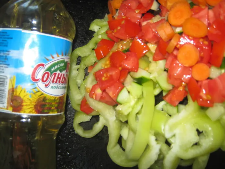 Отбивная куриная грудка с рисом и овощами: шаг 3