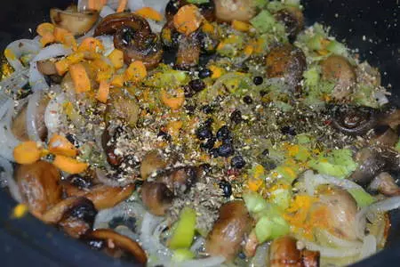 Плов с шампиньонами: шаг 3
