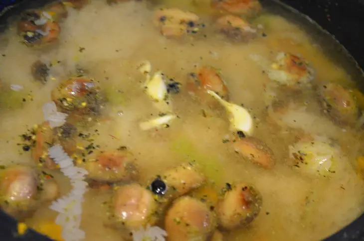 Плов с шампиньонами: шаг 4