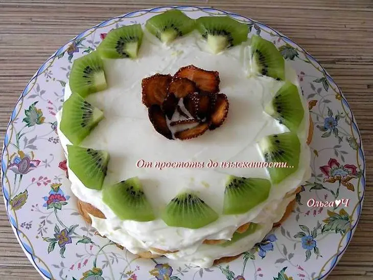 Вафельный торт с маскарпоне: шаг 5