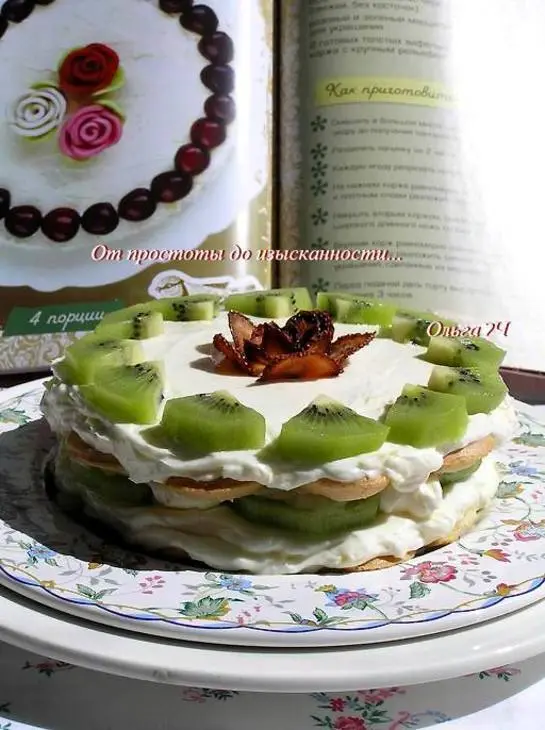 Вафельный торт с маскарпоне: шаг 7