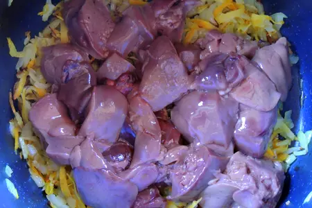 Рис с печенью и овощами: шаг 2