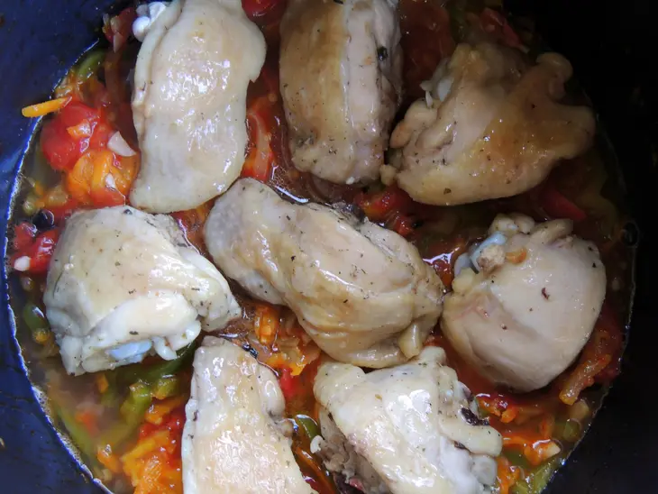 Гречка с овощами и курицей в мультиварке: шаг 8
