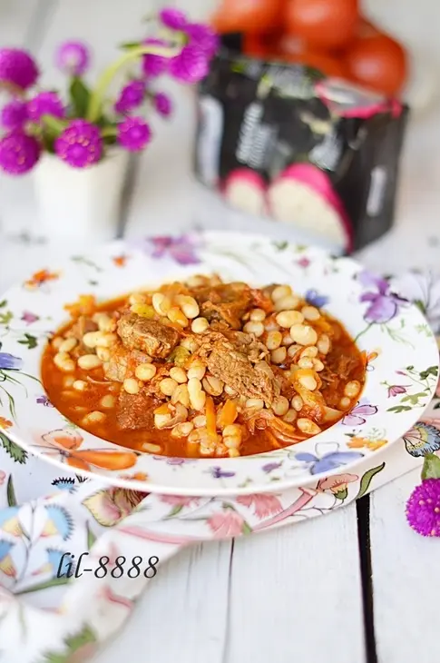 Говядина с фасолью и овощами: шаг 7