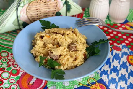 Пшенная каша с мясом: шаг 7