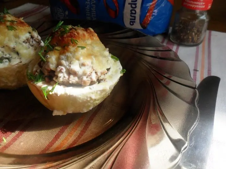 Кабачки с гречкой и фаршем: шаг 6