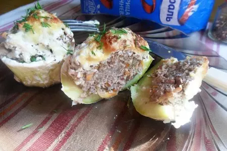Кабачки с гречкой и фаршем: шаг 7