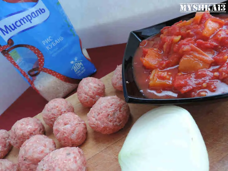Мясные шарики аля тако экспресс рецепт: шаг 1