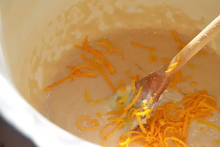 Манно-творожный десерт с персиками: шаг 3