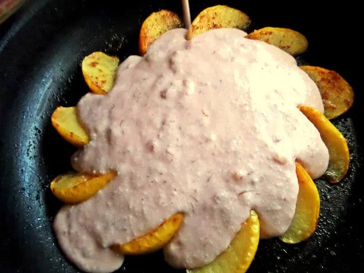 Творожная запеканка с бананом и яблоком: шаг 7