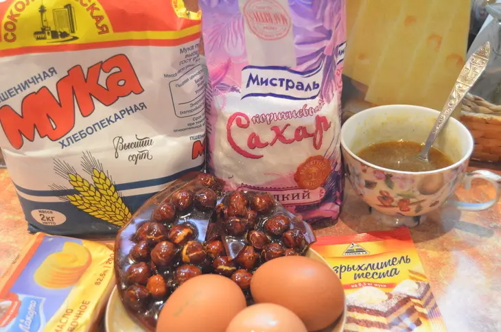 Мега-карамельные праздничные кексы с фундуком. сливочная карамель: шаг 4