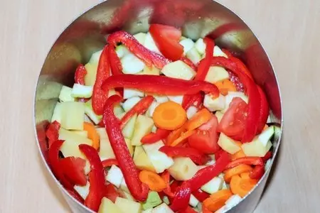 Треска c тушеными овощами: шаг 4
