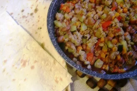 Осеннее рагу в лаваше а-ля чили кон карне: шаг 3