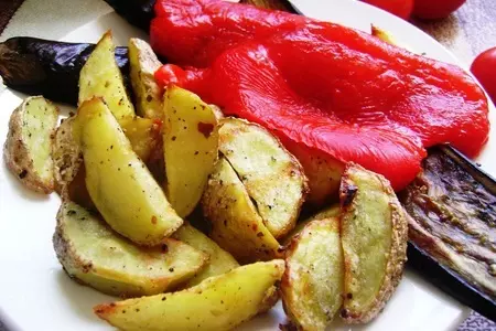 Салат-гриль с овощами и копченой курицей: шаг 2