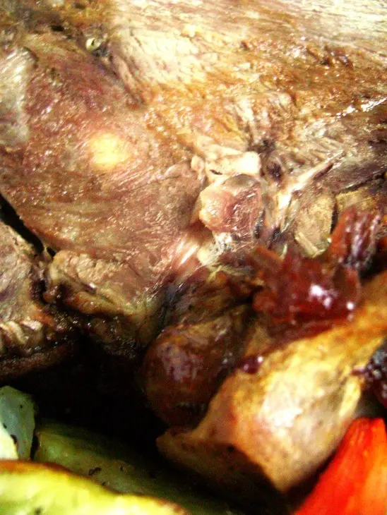 Запеченная баранья ножка с овощами: шаг 2