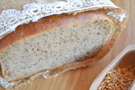Цельнозерновой хлеб на закваске с маком: шаг 4