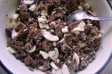 Пирог хлебный с мясной начинкой: шаг 4