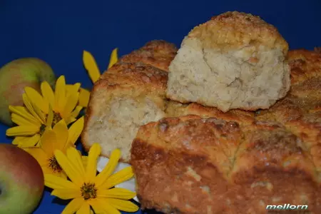 Яблочно-овсяные булочки с карамельной корочкой: шаг 6