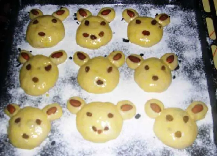 Булочки "мишки": шаг 5