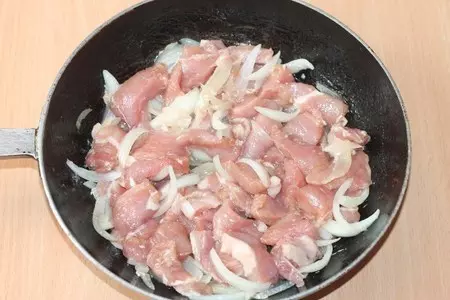 Маринованная свинина с рисом и овощами: шаг 5